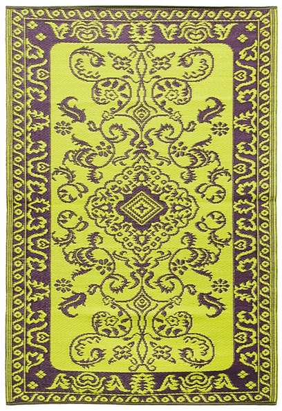 Classic Duotone Woven Floor Mat 4'x6' Aubergine