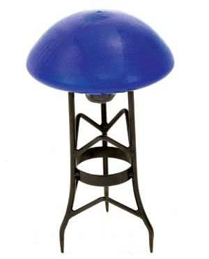 Achla Crackle Glass Toadstool Blue