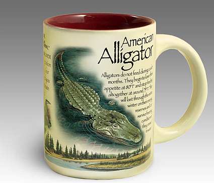 Alligator 16oz Stoneware Coffee Mug Set of 2