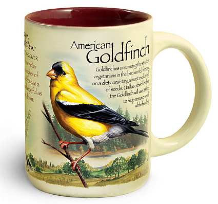 American Goldfinch 16oz Stoneware Coffee Mug 2/Pak