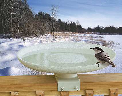 Kozy Bird Spa Heated Bird Bath w/Deck Mount