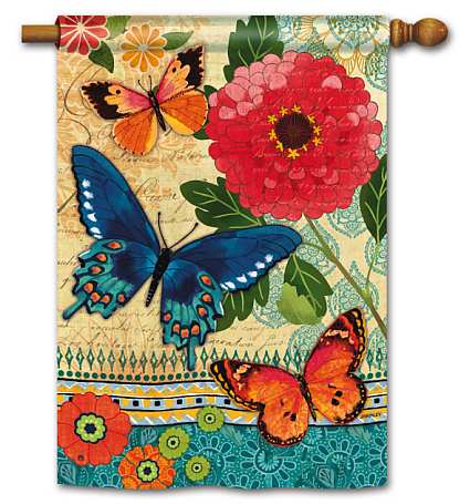 Breeze Art Butterfly Ballad Accent Flag