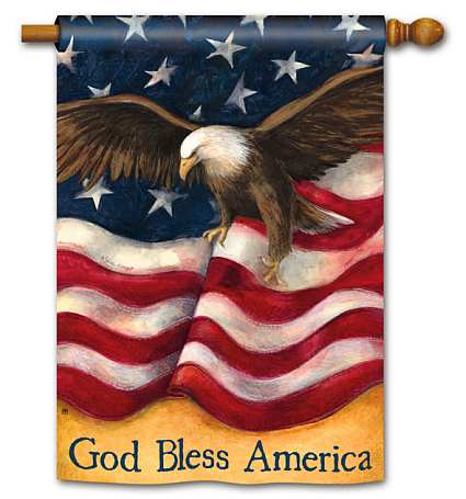 Breeze Art American Pride House Flag Double Sided