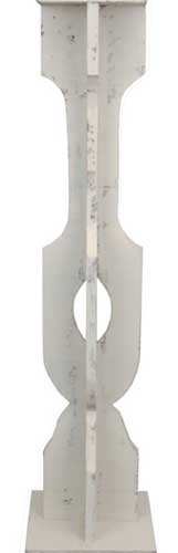 Barnstorm Antique Birdhouse Stand Post White