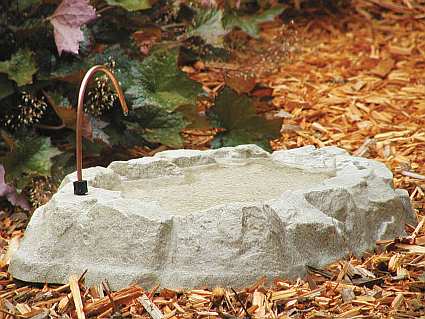 Rocky Mountain Spring Bird Bath w/Dripper
