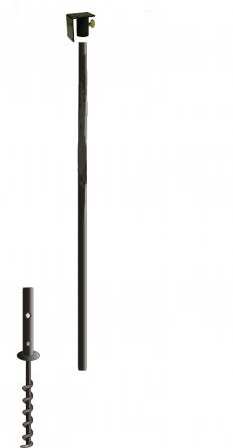Complete Bluebird House Pole with Mounting Flange