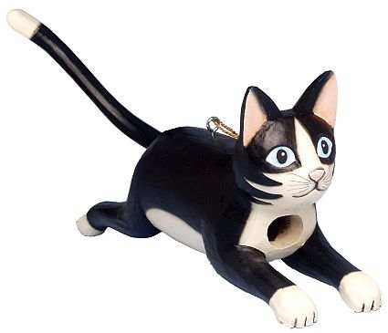 Carved Black Cat In Black Seed Carved Black Cat In Black Seed