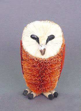 Brushart Bristle Brush Animal Barn Owl 6"