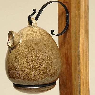 Alcyon Porcelain Egg Bird Home Sandy Granite