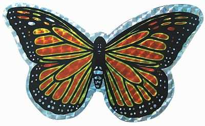 Screen Door Saver Orange Butterfly Small