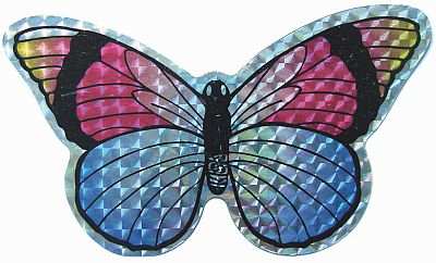 Screen Door Saver Multi-Colored Butterfly Small