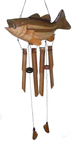 Big Mouth Bass Bamboo Wind Chime