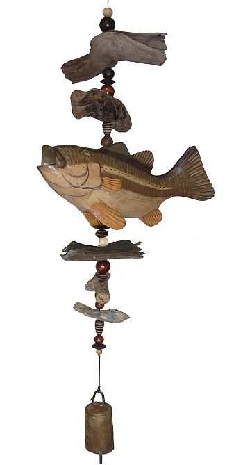 Big Mouth Bass Cohasset Carved Bell