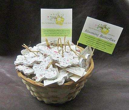 Blooming Expressions Basket of 50 Butterflies