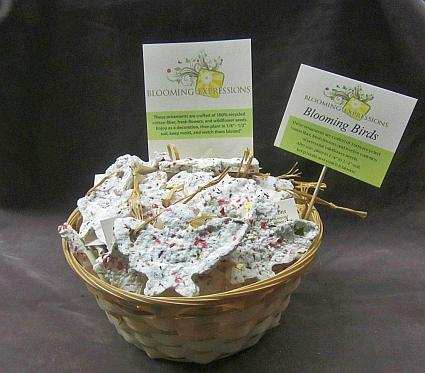 Blooming Expressions Basket of 50 Birds