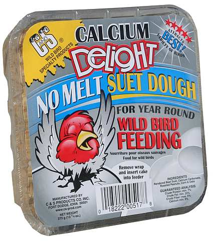 C&S Calcium Delight Suet Dough 13.25 oz 12/Pack