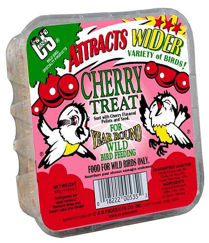 C&S Cherry Treat Suet 11.75 oz 12/Pack