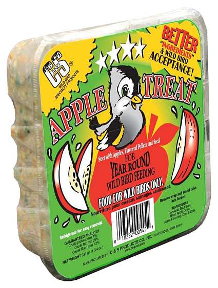 C&S Apple Treat Suet 11.75 oz 12/Pack