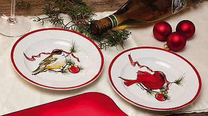 A Peaceful Christmas Dessert Plates Set of 4