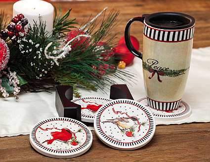 A Peaceful Christmas Absorbant Coaster Set of 4