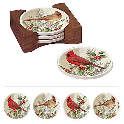 Heaven & Nature Sing Absorbant Coaster Set of 4