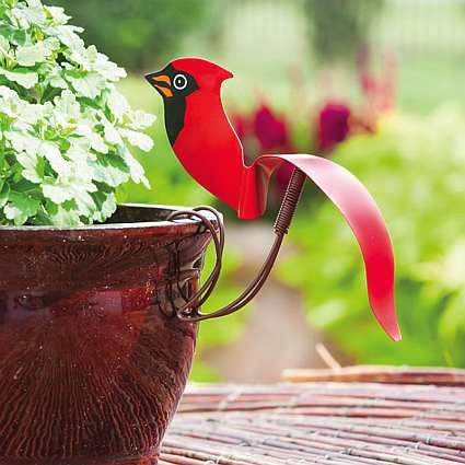 Birds of a Feather Cardinal Pot Hanger Set of 3