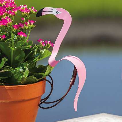 Birds of a Feather Flamingo Pot Hanger Set of 3