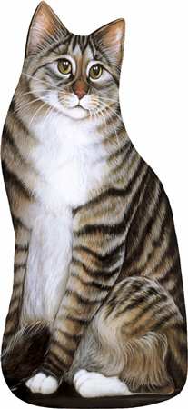 Petra the Taby Cat Doorstop