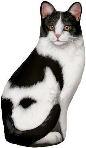 Black & White Cat Doorstop