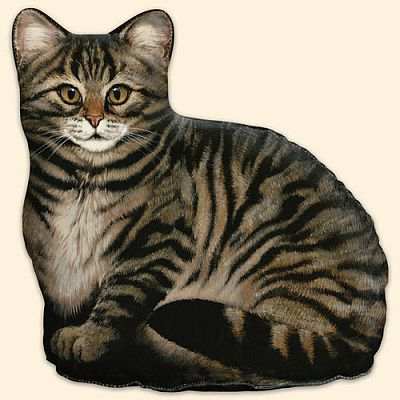 Brown Tabby Cat Doorstop