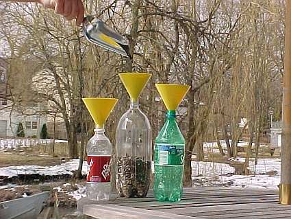 Fit & Fill Yellow Soda Bottle Funnel 3-PAK