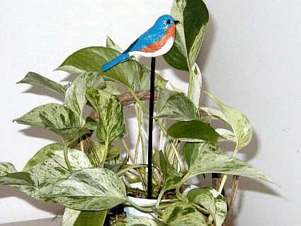 Bluebird Garden Bird Stick
