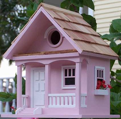 Birds Of A Feather Cotton Candy Cottage Birdhouse