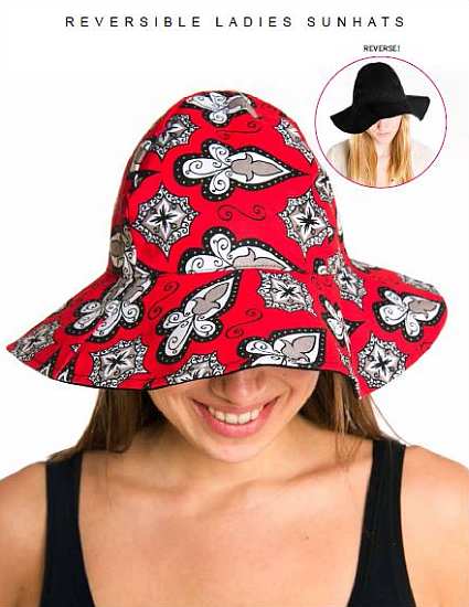 Luvali Reversible Ladies Sun Hat Buckingham