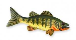Folk Art Fish Miniature Yellow Perch Sculpture