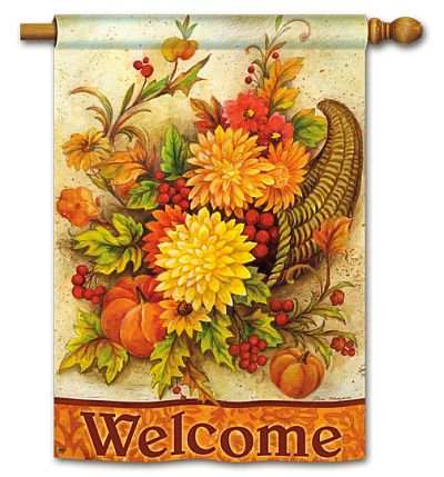 Breeze Art Harvest Mums Accent Flag