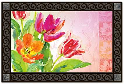 Spring Tulips MatMate Doormat