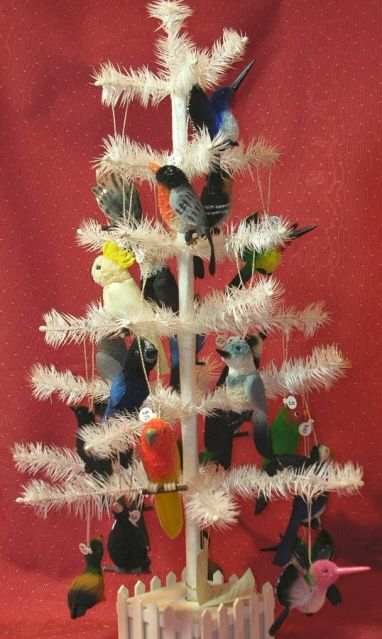 Brushkins Natural Bristle Brush Bird Ornaments