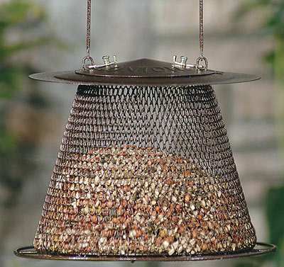 No/No Bronze Feeder w/Extended Roof