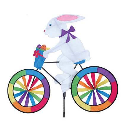 Bunny Bicycle Garden Spinner Medium
