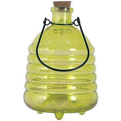 Traditional Glass Wasp Trap Yellow