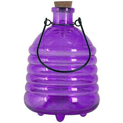 Traditional Glass Wasp Trap Purple