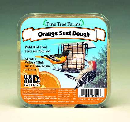 Orange Suet Dough Cake 13.5 oz 12/Pack