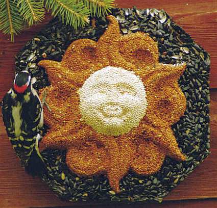 Sun Face Wild Bird Wreath