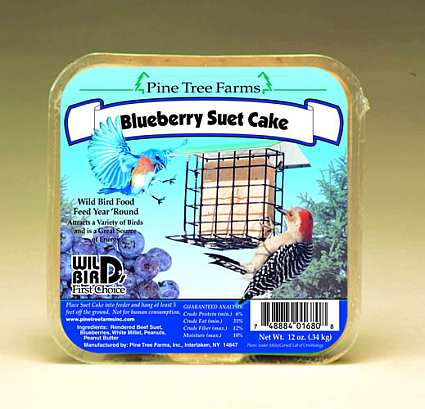 Blueberry Suet Cake 12 Pack