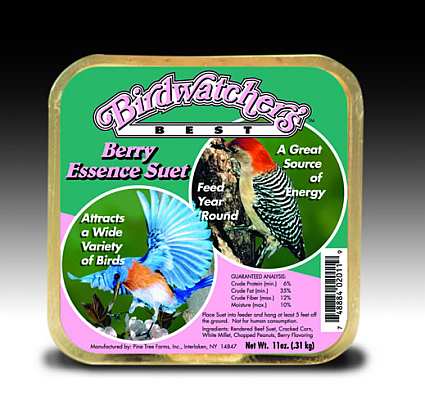 Birdwatcher's Best Berry Essence Suet Cake 12/Pak