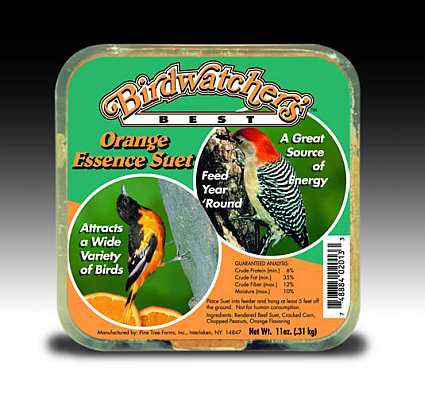 Birdwatcher's Best Orange Essence Suet Cake 12/Pak