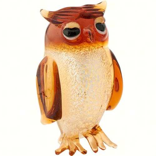 Milano Art Glass Animal Owl