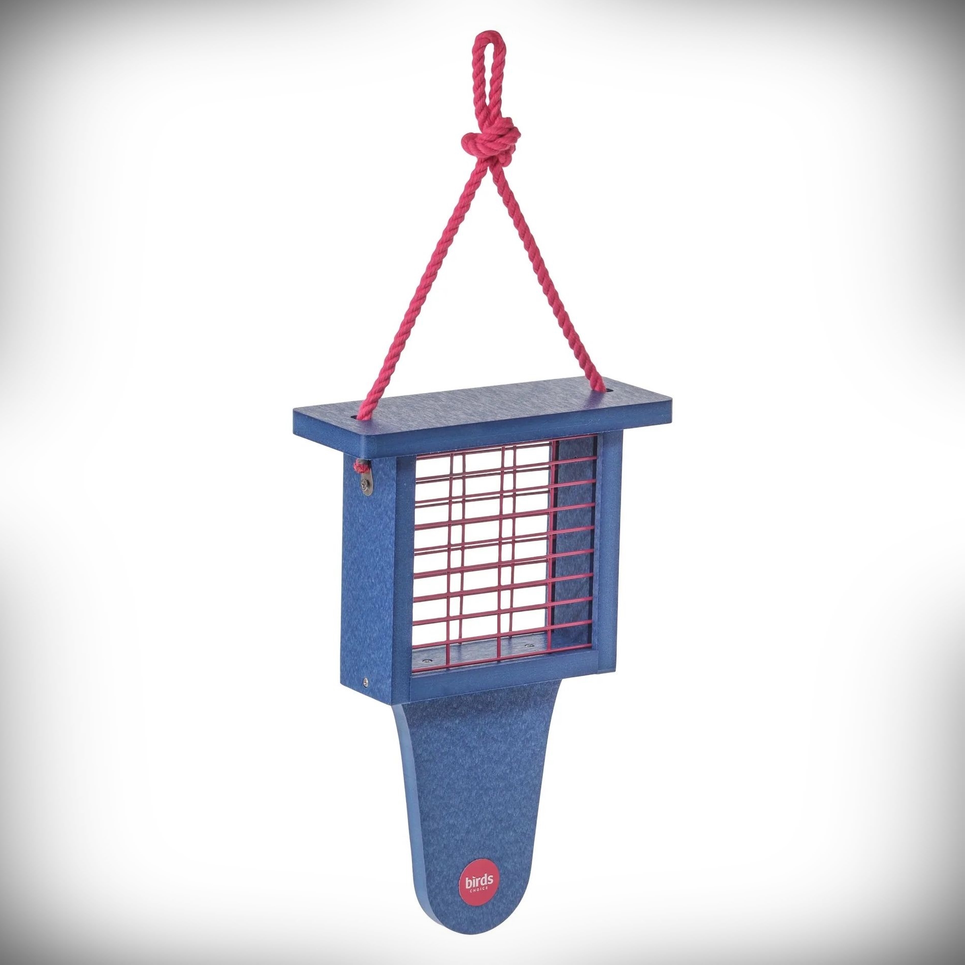 Color Pop Recycled Tail-Prop Suet Feeder Blue