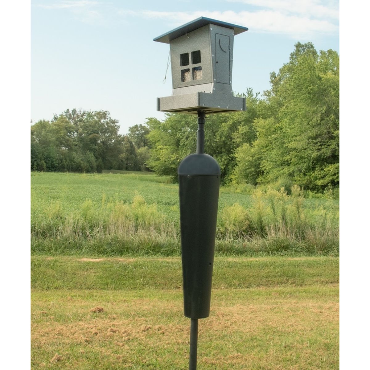 Recycled Poly Large Outhouse Bird Feeder w/Pole